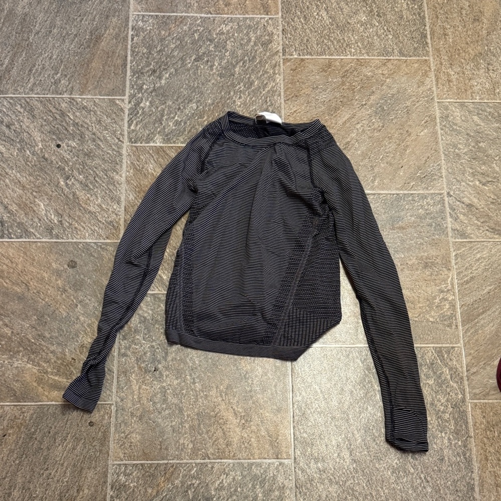 Athleta Black Long Sleeve Top